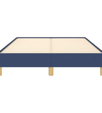 Bettgestell ohne Matratze Blau 120x190 cm Stoff