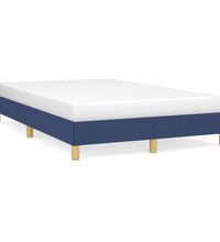 Bettgestell ohne Matratze Blau 120x190 cm Stoff