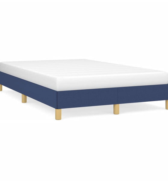 Bettgestell ohne Matratze Blau 120x190 cm Stoff