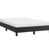 Bettgestell ohne Matratze Schwarz 120x190 cm Kunstleder