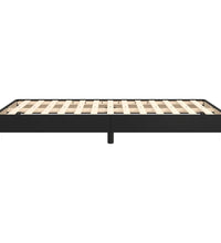 Bettgestell ohne Matratze Schwarz 120x190 cm Kunstleder