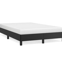 Bettgestell ohne Matratze Schwarz 120x190 cm Kunstleder