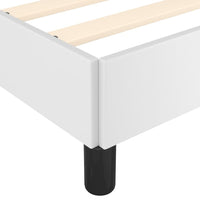 Bettgestell ohne Matratze Weiß 120x190 cm Kunstleder