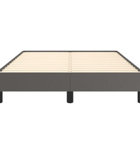 Bettgestell ohne Matratze Grau 120x190 cm Kunstleder