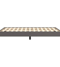 Bettgestell ohne Matratze Grau 120x190 cm Kunstleder