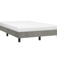 Bettgestell ohne Matratze Hellgrau 120x190 cm Samt