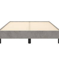 Bettgestell ohne Matratze Hellgrau 120x190 cm Samt