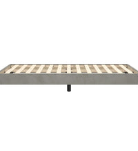 Bettgestell ohne Matratze Hellgrau 120x190 cm Samt