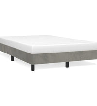 Bettgestell ohne Matratze Hellgrau 120x190 cm Samt
