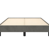 Bettgestell ohne Matratze Dunkelgrau 120x190 cm Samt