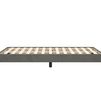 Bettgestell ohne Matratze Dunkelgrau 120x190 cm Samt