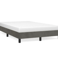 Bettgestell ohne Matratze Dunkelgrau 120x190 cm Samt