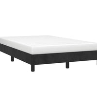 Bettgestell ohne Matratze Schwarz 120x190 cm Samt