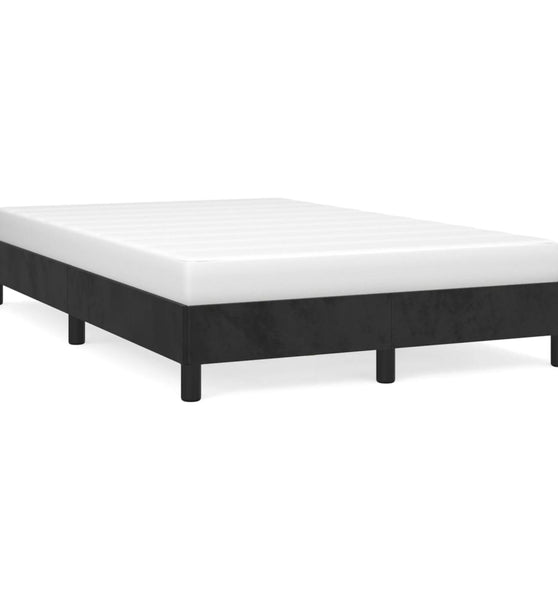 Bettgestell ohne Matratze Schwarz 120x190 cm Samt