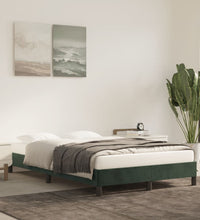 Bettgestell ohne Matratze Dunkelgrün 120x190 cm Samt