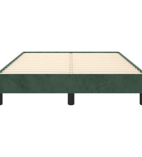 Bettgestell ohne Matratze Dunkelgrün 120x190 cm Samt