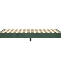 Bettgestell ohne Matratze Dunkelgrün 120x190 cm Samt