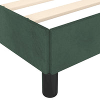 Bettgestell ohne Matratze Dunkelgrün 120x190 cm Samt