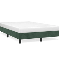 Bettgestell ohne Matratze Dunkelgrün 120x190 cm Samt