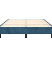Bettgestell ohne Matratze Dunkelblau 120x190 cm Samt