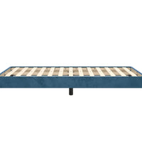 Bettgestell ohne Matratze Dunkelblau 120x190 cm Samt