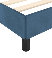 Bettgestell ohne Matratze Dunkelblau 120x190 cm Samt