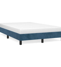 Bettgestell ohne Matratze Dunkelblau 120x190 cm Samt