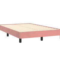 Bettgestell ohne Matratze Rosa 120x190 cm Samt