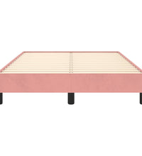 Bettgestell ohne Matratze Rosa 120x190 cm Samt
