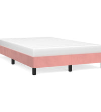 Bettgestell ohne Matratze Rosa 120x190 cm Samt
