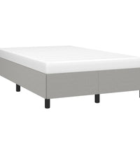 Bettgestell ohne Matratze Hellgrau 120x190 cm Stoff