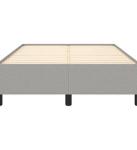 Bettgestell ohne Matratze Hellgrau 120x190 cm Stoff
