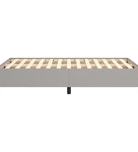 Bettgestell ohne Matratze Hellgrau 120x190 cm Stoff