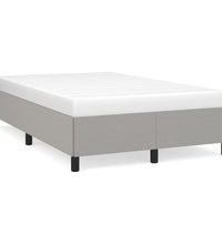 Bettgestell ohne Matratze Hellgrau 120x190 cm Stoff