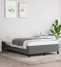Bettgestell ohne Matratze Dunkelgrau 120x190 cm Stoff