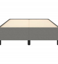 Bettgestell ohne Matratze Dunkelgrau 120x190 cm Stoff