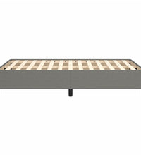 Bettgestell ohne Matratze Dunkelgrau 120x190 cm Stoff