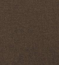 Bettgestell ohne Matratze Dunkelbraun 120x190 cm Stoff