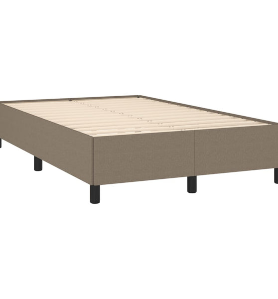 Bettgestell ohne Matratze Taupe 120x190 cm Stoff