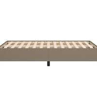 Bettgestell ohne Matratze Taupe 120x190 cm Stoff