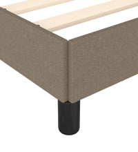 Bettgestell ohne Matratze Taupe 120x190 cm Stoff