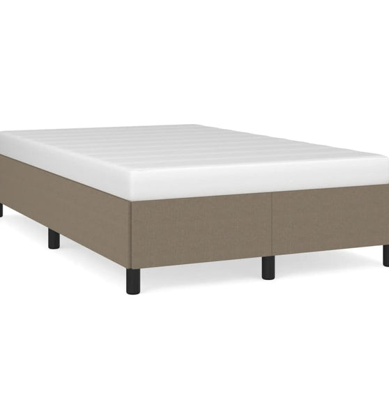 Bettgestell ohne Matratze Taupe 120x190 cm Stoff