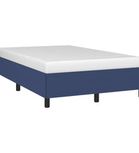 Bettgestell ohne Matratze Blau 120x190 cm Stoff