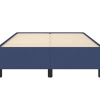 Bettgestell ohne Matratze Blau 120x190 cm Stoff