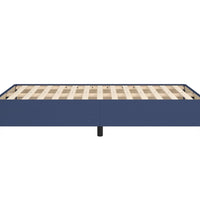 Bettgestell ohne Matratze Blau 120x190 cm Stoff