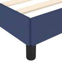 Bettgestell ohne Matratze Blau 120x190 cm Stoff