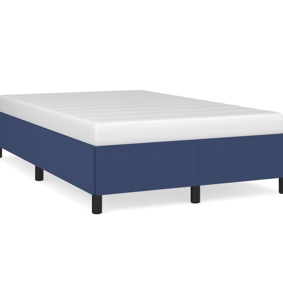 Bettgestell ohne Matratze Blau 120x190 cm Stoff