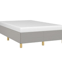 Bettgestell ohne Matratze Hellgrau 120x190 cm Stoff