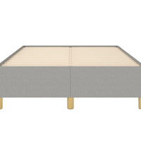 Bettgestell ohne Matratze Hellgrau 120x190 cm Stoff