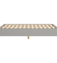 Bettgestell ohne Matratze Hellgrau 120x190 cm Stoff